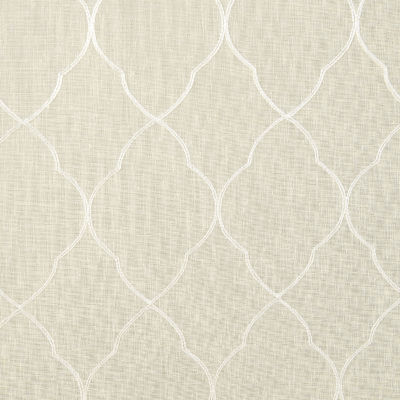 Regal Home Bayview Grommet Top Embroidered Sheer Single Curtain Panels