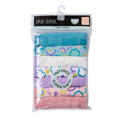 Okie Dokie Toddler Girls 7 Pack Brief Panty