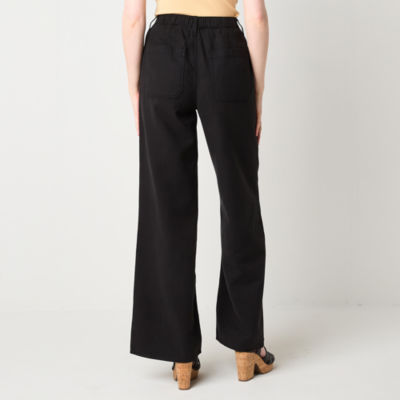 a.n.a-Tall Cotton Tencel Utility Relaxed Fit Wide Leg Trouser