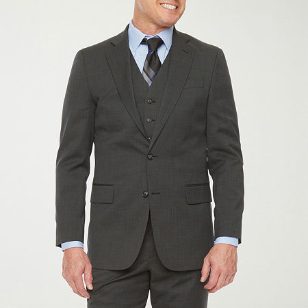 Stafford Coolmax All Season Ecomade Mens Stretch Fabric Classic Fit Suit Jacket, 38 Regular, Gray