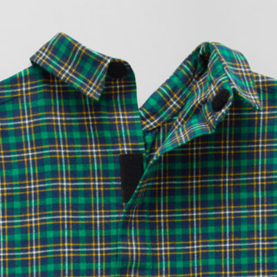 St. John's Bay Mens Easy-on + Easy-off Seated Wear Long Sleeve Adaptive Classic Fit Flannel Shirt