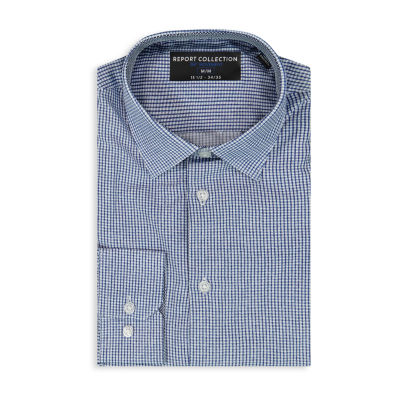 Report Collection Performance Mens Long Sleeve Modern Fit Wrinkle Free Button-Down Shirt