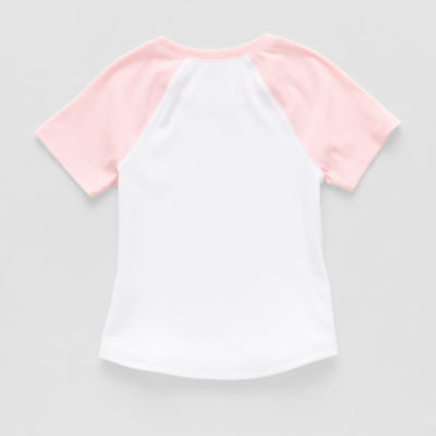 Thereabouts Little & Big Kid Girls Round Neck Short Sleeve T-Shirt