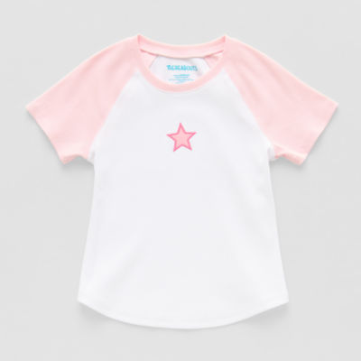 Thereabouts Little & Big Kid Girls Round Neck Short Sleeve T-Shirt
