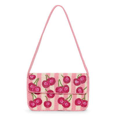 SOL and MER Beaded Cherry Shoulder Bag