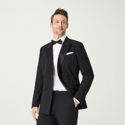J. Ferrar Ultra Comfort Mens Stretch Fabric Slim Fit Tuxedo Jacket