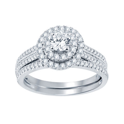 1 CT. T.W. Diamond Bridal Set, Color: White Gold - JCPenney