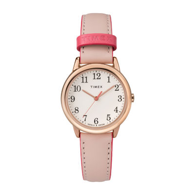 Timex Womens Pink Leather Strap Watch Tw2r62800jt - JCPenney