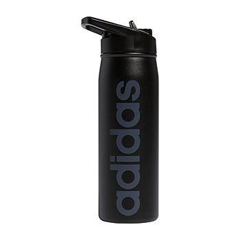 adidas Steel 600 ML Water Bottle with Straw, Color: Black Grey - JCPenney