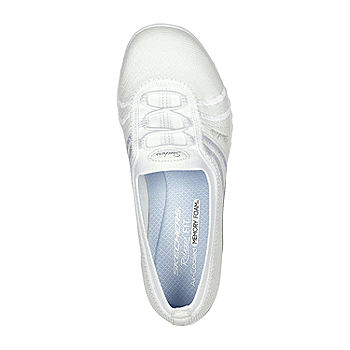 tarifa deshonesto Prohibir Skechers Womens Breathe Easy Simple Pleasure Slip-On Shoe, Color: White -  JCPenney