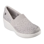 Skechers Womens Newbury St Every Angle Slip-On Shoe, Color: Gray - JCPenney