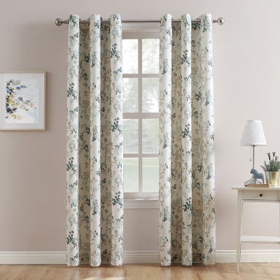 Lichtenberg Rosalyn Grommet Top Light-Filtering Single Curtain Panel