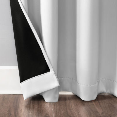 Sun Zero Oslo Grommet Top Energy Saving 100% Blackout Single Curtain Panel