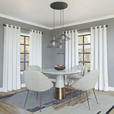 Sun Zero Oslo Grommet Top Energy Saving 100% Blackout Single Curtain Panel