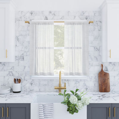 Archaeo Akari 2-pc. Rod Pocket Window Tier