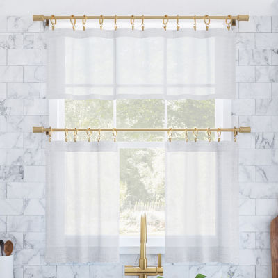 Archaeo Akari 2-pc. Rod Pocket Window Tier