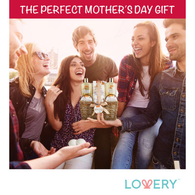 Lovery White Rose & Jasmine Home Bath Set - 11pc Body Care Kit