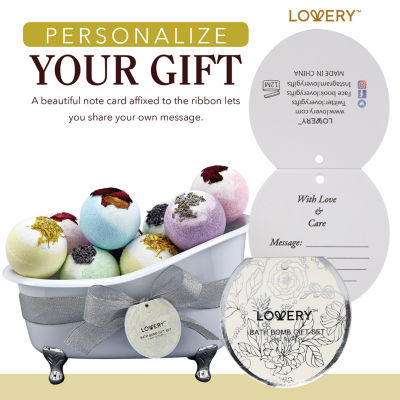 Lovery Bath Bombs Gift Set - 10pc Variety Bubble Bath Gift