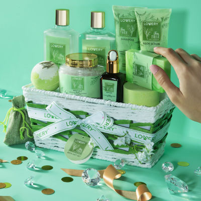 LOVERY™ Tea Tree Home Bath Set - 15pc Aromatherapy Gift