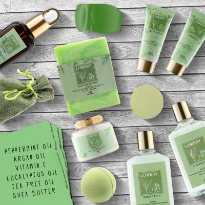 LOVERY™ Tea Tree Home Bath Set - 15pc Aromatherapy Gift