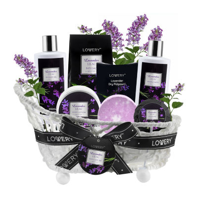 Lovery Lavender Body Care Gift Set - 8pc Handmade Spa Kit - JCPenney