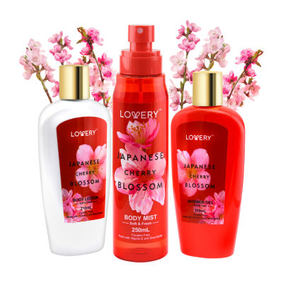 Lovery Japanese Cherry Blossom Set 3pc Bath And Body Kit JCPenney