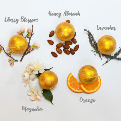 Lovery 24k Gold Bath Bombs Gift Set - 9pc Marble Spa Bubble Bombs