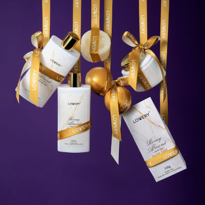 Lovery Gold Marble Bath Spa Gift Basket - 31pc Self Care Kit