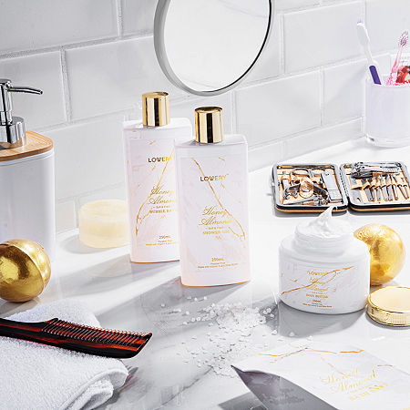 Lovery Gold Marble Bath Spa Gift Basket - 31pc Self Care Kit, One Size