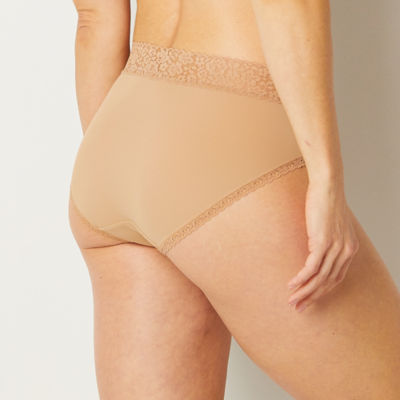 Ambrielle Everyday High Cut With Lace Trim Panty