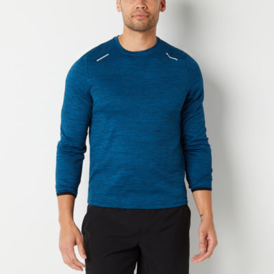 Xersion Mens Crew Neck Long Sleeve Sweatshirt, Color: Stunning Teal -  JCPenney