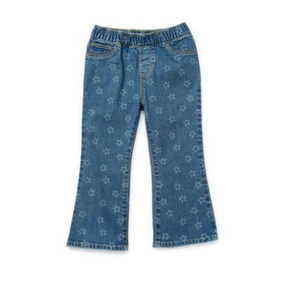 Okie Dokie Toddler & Little Girls Stretch Fabric Flare Jegging Jean