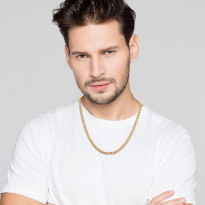 Shaquille O'Neal XLG Mens Stainless Steel 22 Inch Figaro Chain Necklace