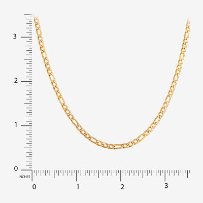 Shaquille O'Neal XLG Mens Stainless Steel 22 Inch Figaro Chain Necklace