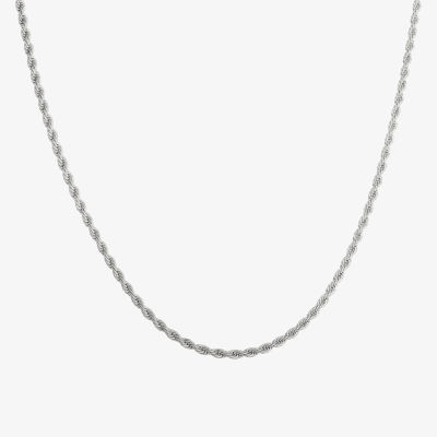 Shaquille O'Neal XLG Stainless Steel 24 Inch Rope Chain Necklace