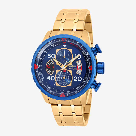 Invicta Mens Gold Tone Stainless Steel Bracelet Watch 19173, One Size -  05102100018