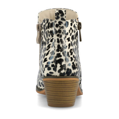 Journee Collection Womens Rebel Booties Block Heel