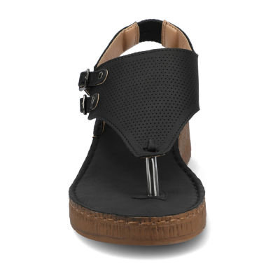 Journee Collection Womens Mckell Wedge Sandals