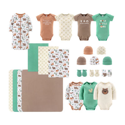 The Peanutshell Wilderlust 0-3m Baby Boys 23-pc. Baby Clothing Set