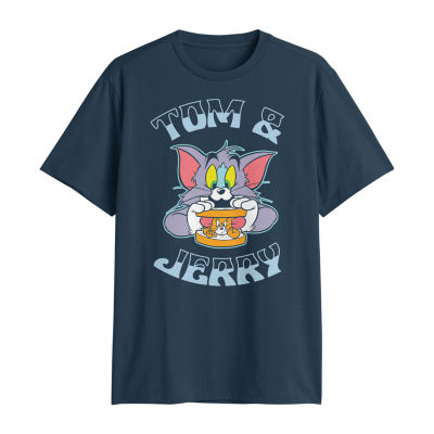Mens Short Sleeve Tom and Jerry Graphic T-Shirt