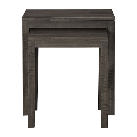 Signature Design By Ashley Emerdale Living Room Collection Nesting Tables, One Size, Gray