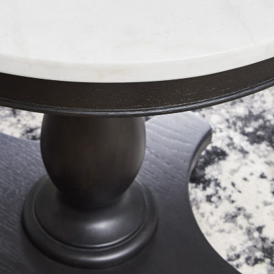 Signature Design By Ashley Henridge Pedestal Accent Table