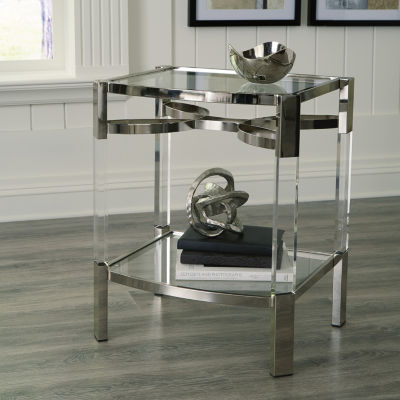 Signature Design by Ashley® Chaseton Living Room Collection Glass Top End Table