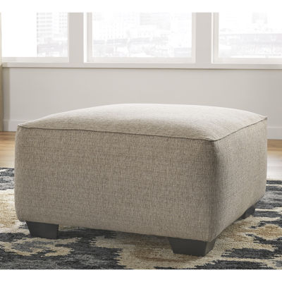 Signature Design by Ashley® Baceno Hemp Living Room Collection Upholstered Ottoman