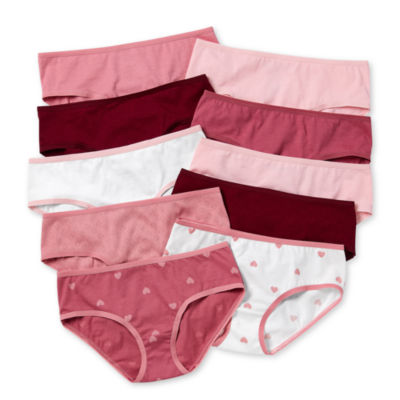 Thereabouts Little & Big Girls 10 Pack Hipster Panty