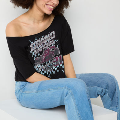 Arizona Juniors Womens Short Sleeve Graphic T-Shirt