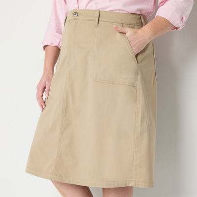 St. John's Bay Womens Denim Skirt-Plus