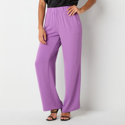 Bold Elements Womens Mid Rise Wide Leg Pull-On Pants