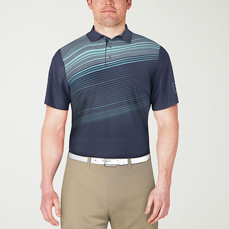 PGA TOUR Mens Regular Fit Short Sleeve Polo Shirt, Xx-large, Blue