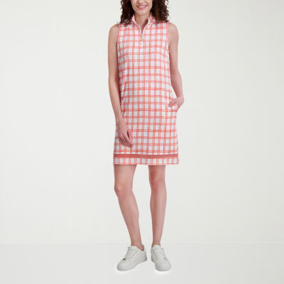 Stella Parker Womens Sleeveless Floral Shift Dress